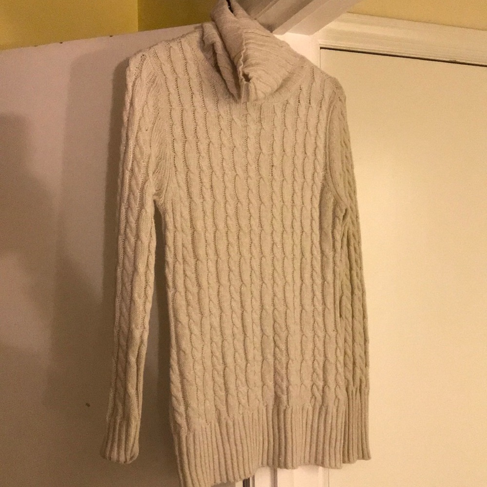 Tan Turtleneck Sweater